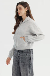 Polerón Mujer Classic Gris Melange