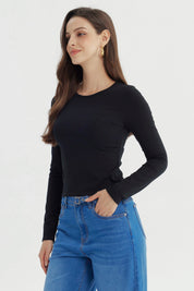 Polera Mujer Slim Negro