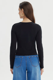 Polera Mujer Slim Negro