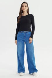Polera Mujer Slim Negro