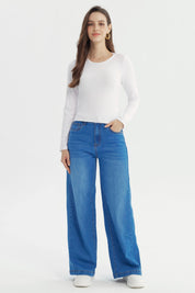 Polera Mujer Slim Blanco