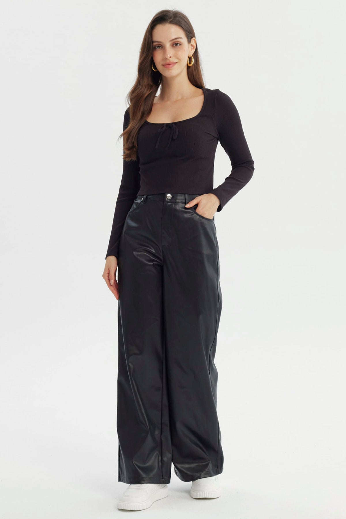 Polera Mujer Ajustado Negro