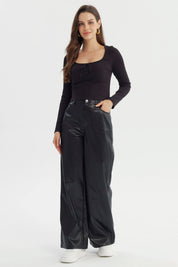 Polera Mujer Ajustado Negro
