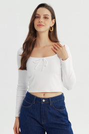 Polera Mujer Ajustado Blanco
