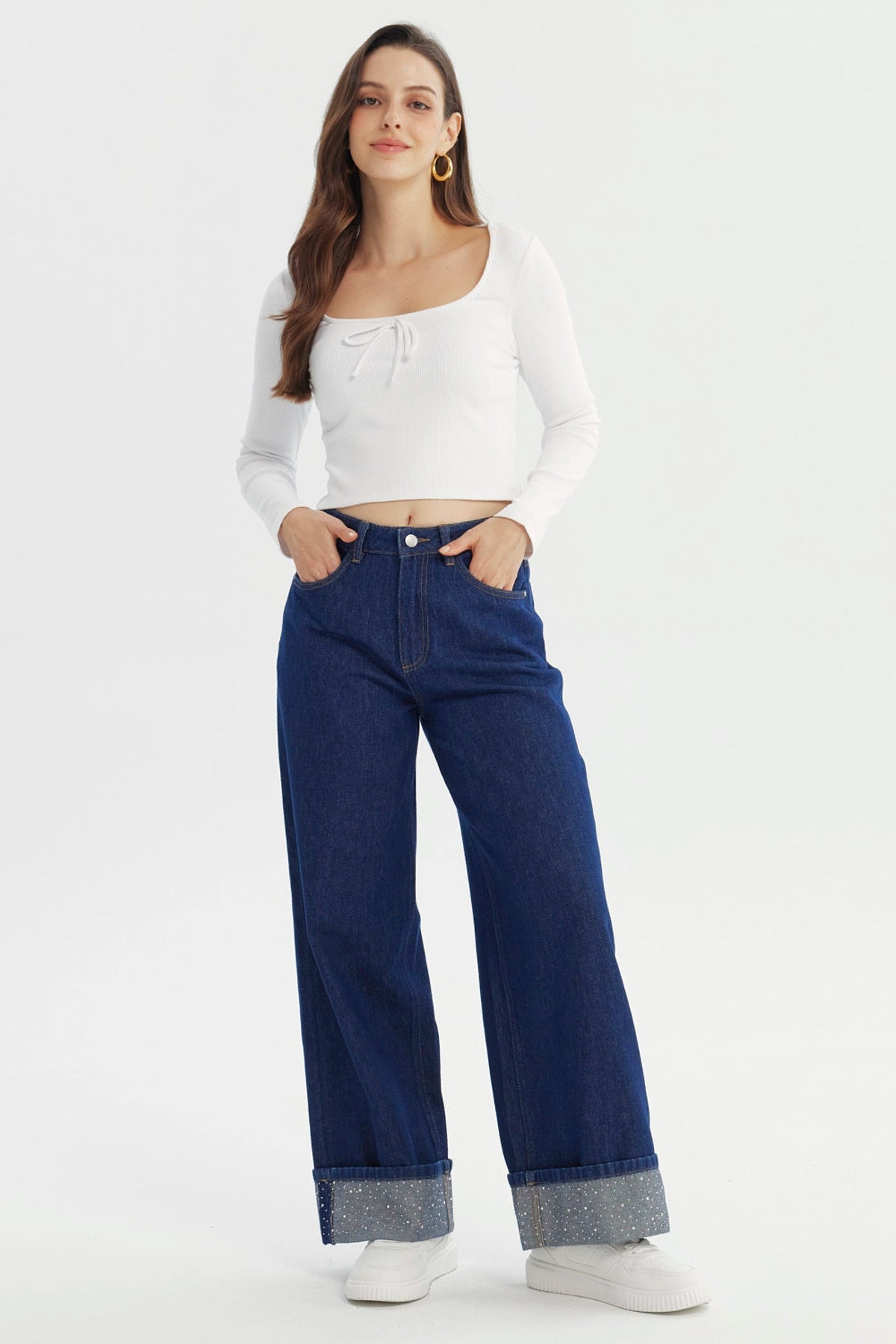Polera Mujer Ajustado Blanco
