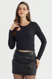 Polera Mujer Ajustado Negro