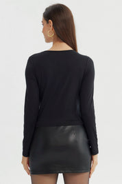 Polera Mujer Ajustado Negro
