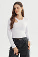 Polera Mujer Ajustado Blanco