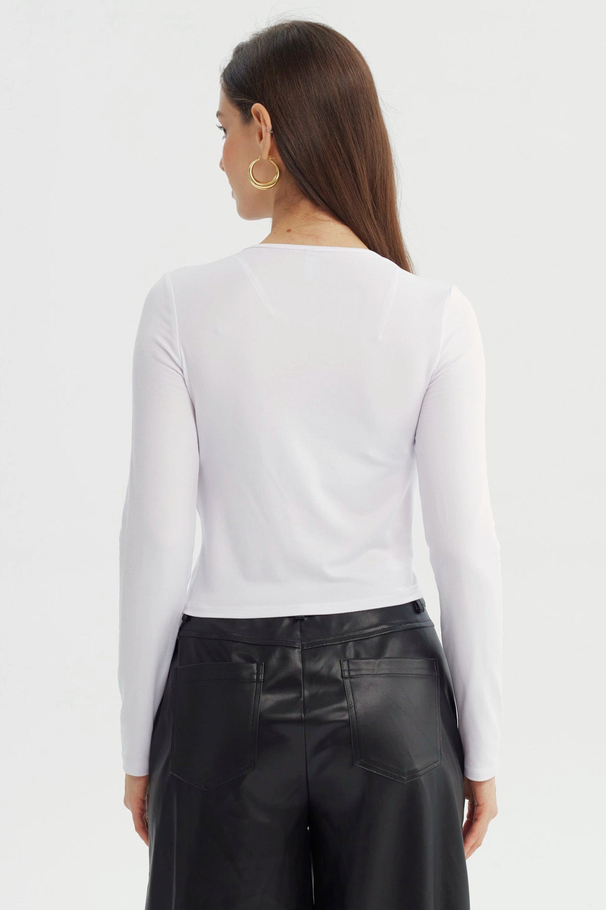 Polera Mujer Ajustado Blanco