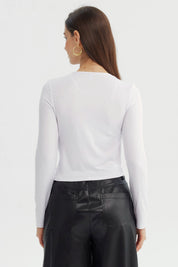 Polera Mujer Ajustado Blanco