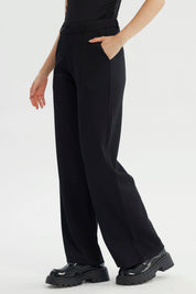 Pantalón Mujer Wide Leg Negro