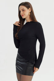 Polera Mujer Ajustado Negro