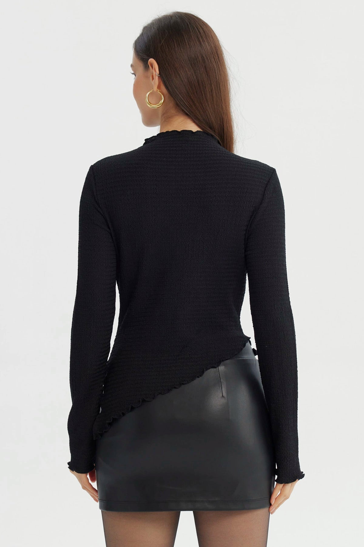 Polera Mujer Ajustado Negro