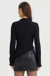 Polera Mujer Ajustado Negro