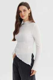 Polera Mujer Ajustado Blanco