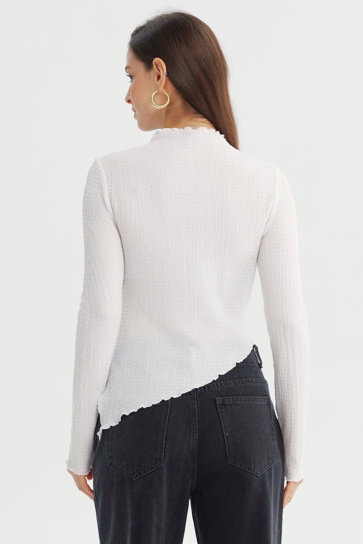 Polera Mujer Ajustado Blanco