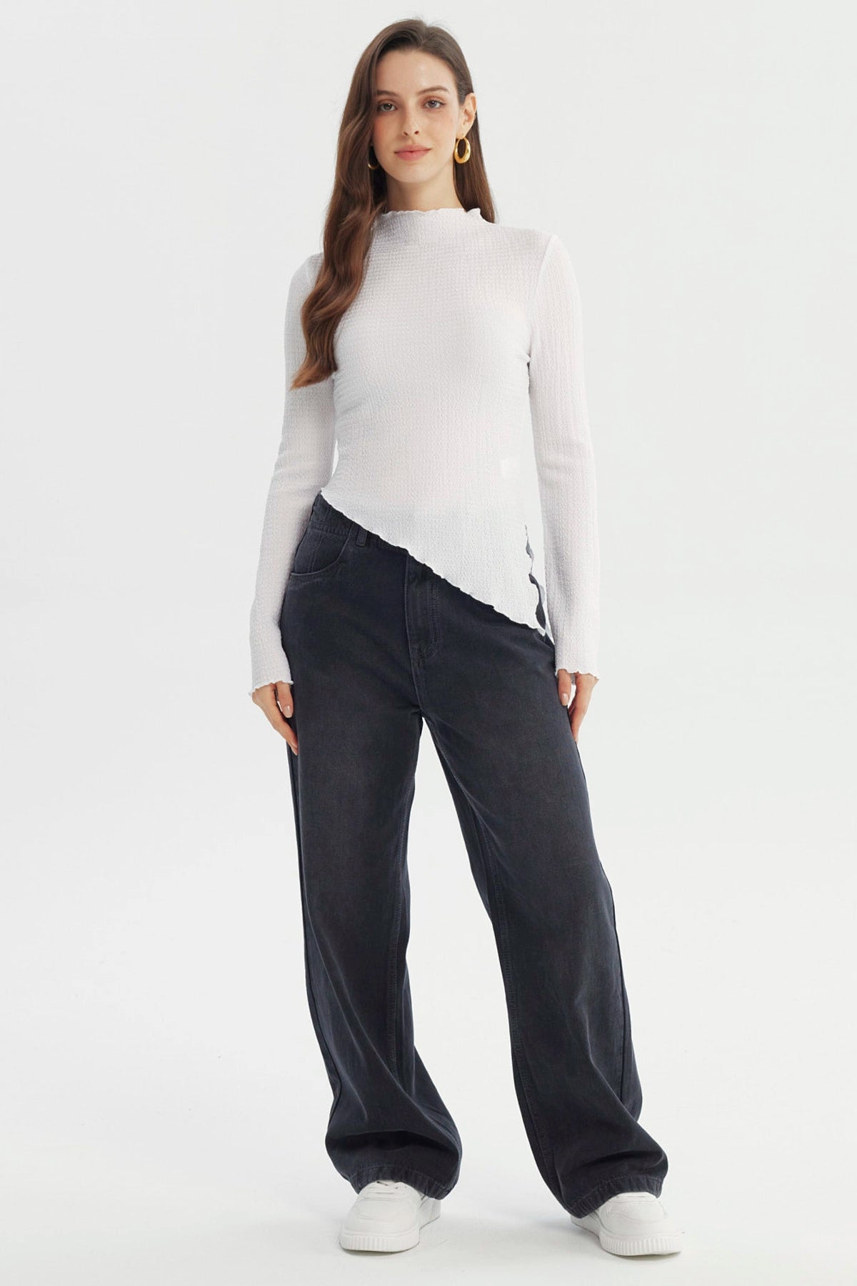 Polera Mujer Ajustado Blanco