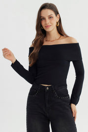 Sweater Mujer Slim Negro