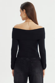 Sweater Mujer Slim Negro