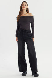 Sweater Mujer Slim Gris Oscuro