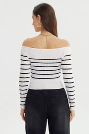 Sweater Mujer Ajustado Blanco