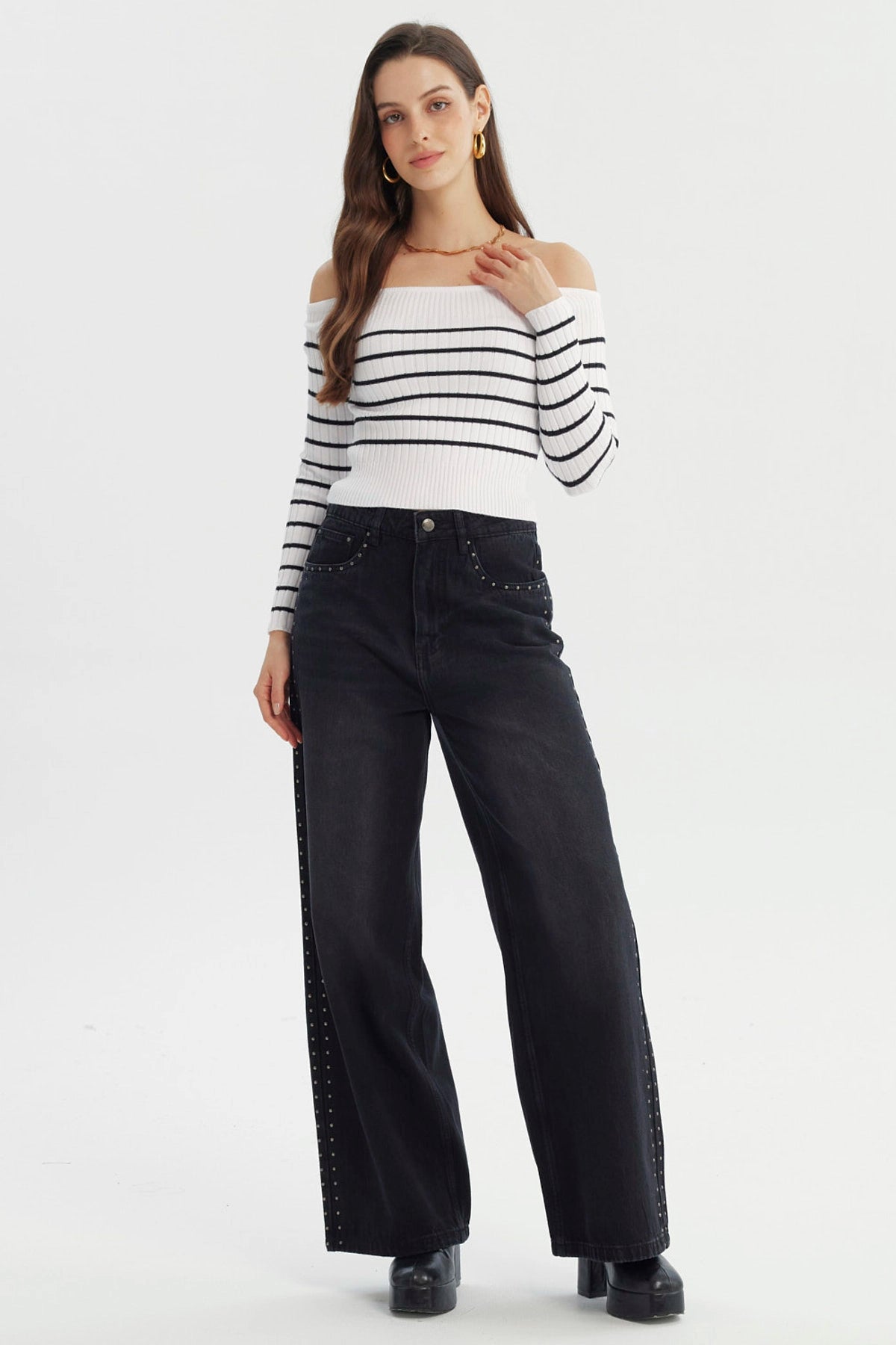 Sweater Mujer Ajustado Blanco