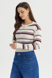 Sweater Mujer Regular Crudo