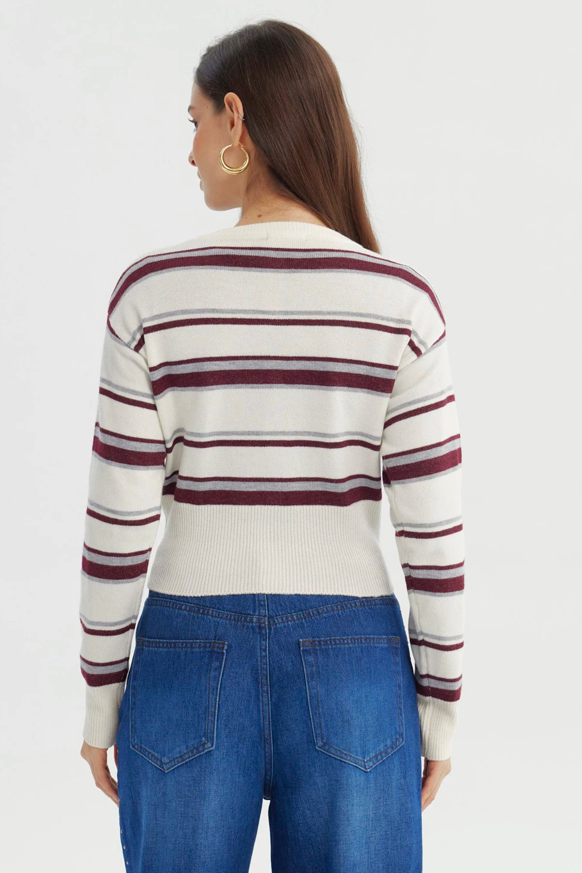 Sweater Mujer Regular Crudo