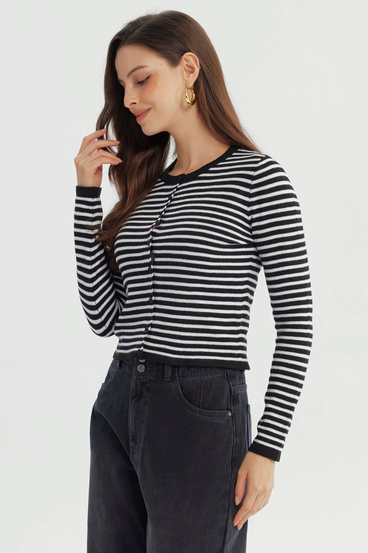 Sweater Mujer Slim Negro