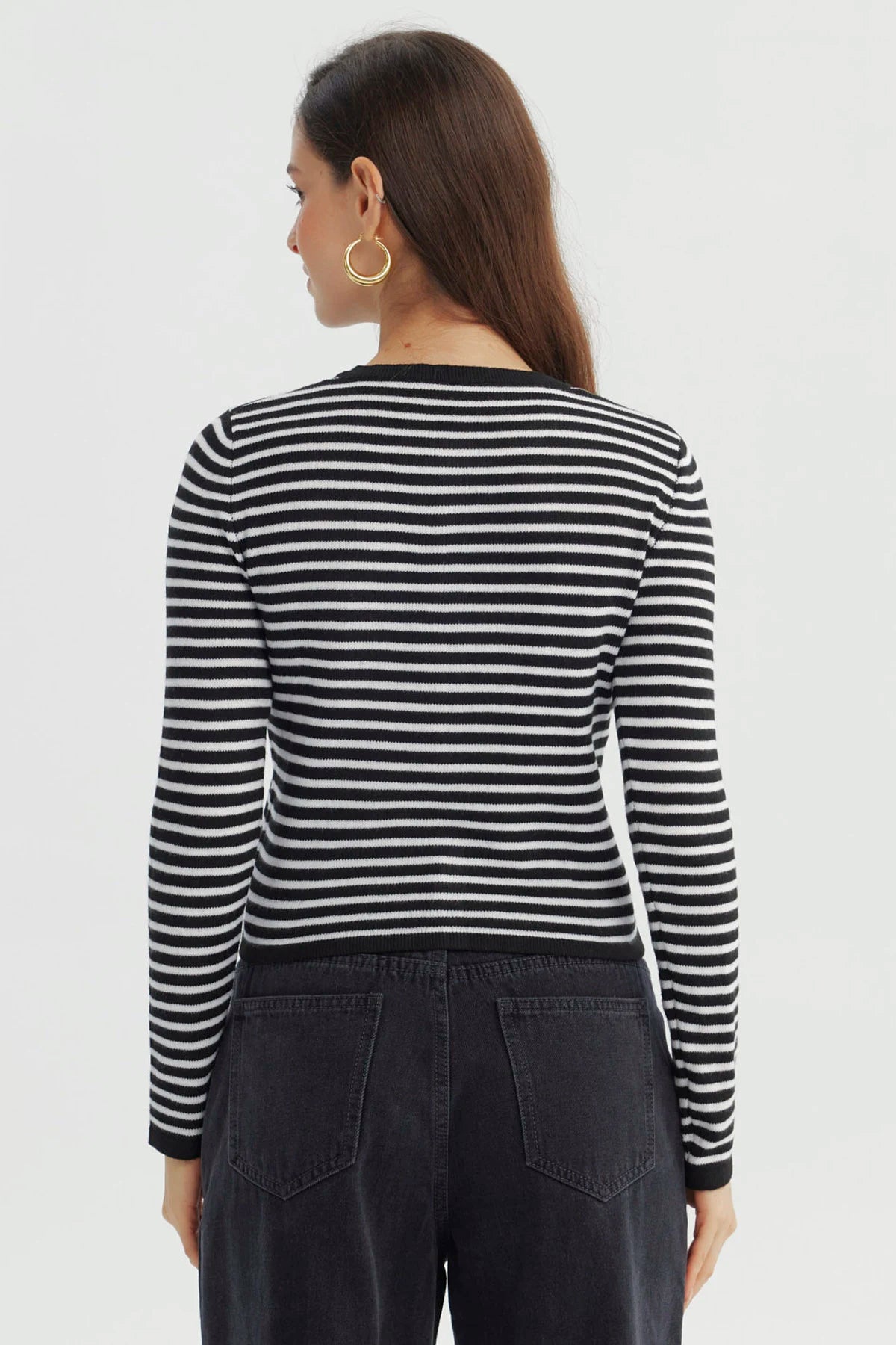 Sweater Mujer Slim Negro