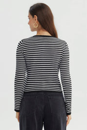Sweater Mujer Slim Negro