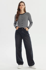 Sweater Mujer Slim Negro