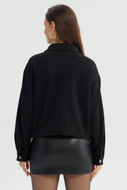 Chaqueta Mujer Regular Negro