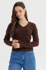 Sweater Mujer Regular Café