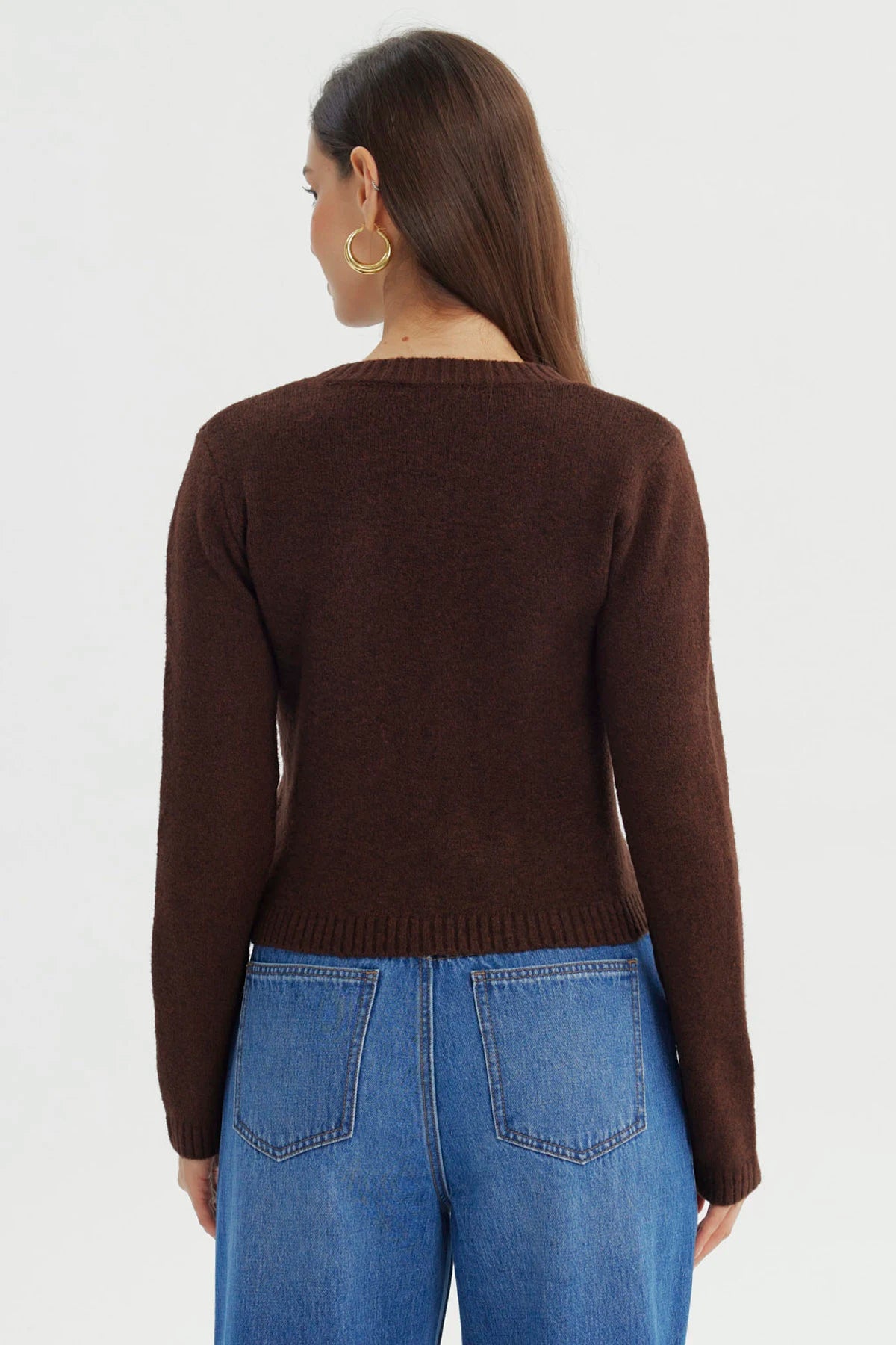 Sweater Mujer Regular Café