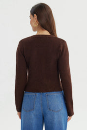 Sweater Mujer Regular Café