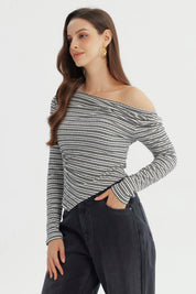 Polera Mujer Ajustado Gris