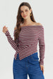 Polera Mujer Ajustado Burdeo