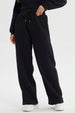Pantalón Buzo Mujer Wide Leg Negro