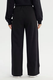 Pantalón Buzo Mujer Wide Leg Negro