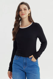 Polera Mujer Ajustado Negro