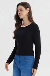 Polera Mujer Ajustado Negro