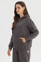 Polerón Mujer Slim Gris Oscuro