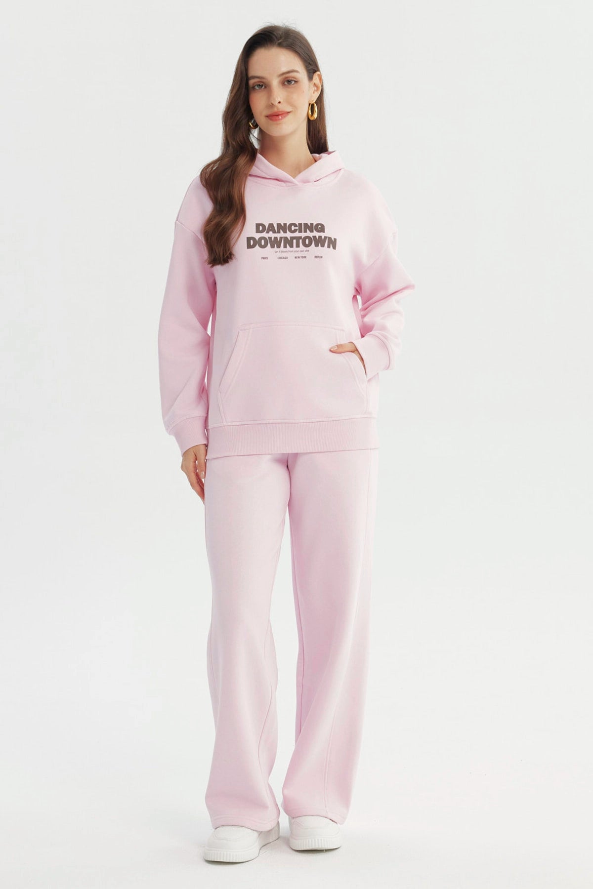 Polerón Mujer Slim Rosado