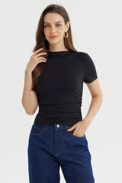Polera Mujer Ajustado Negro