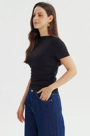Polera Mujer Ajustado Negro