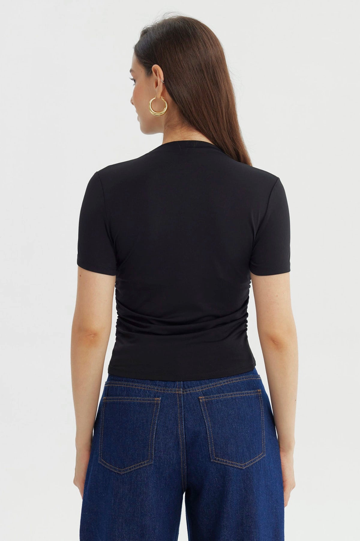 Polera Mujer Ajustado Negro