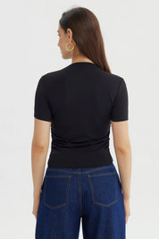 Polera Mujer Ajustado Negro
