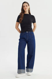 Polera Mujer Ajustado Negro