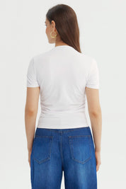 Polera Mujer Ajustado Blanco